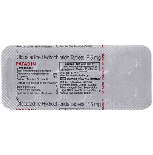 patadin 5mg tablet 10's